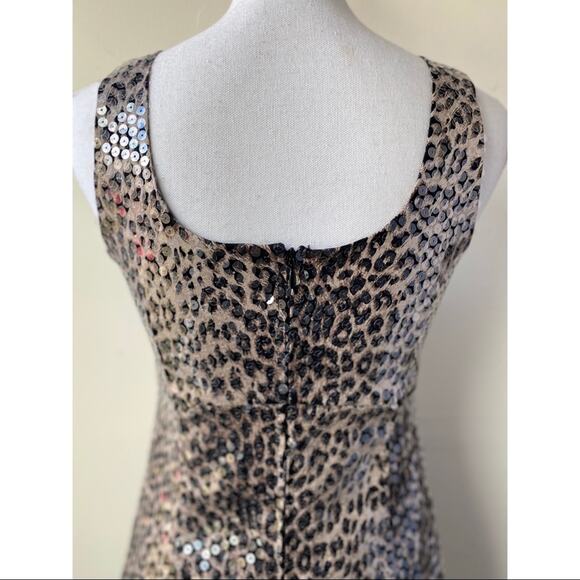 Vintage Olibel Inc Leopard Print Cocktail Dress - Picture 5 of 6